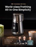 Dreo BaristaMaker Milk Frother, All-in-1, 27oz/800ml Hot/Cold Electric Foam Maker for Coffee, Latte Art-level Microfoam, Automatic Milk Warmer, Dairy/Plant-Based Milk, 30+ Drinks, Dishwasher Safe