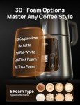 Dreo BaristaMaker Milk Frother, All-in-1, 27oz/800ml Hot/Cold Electric Foam Maker for Coffee, Latte Art-level Microfoam, Automatic Milk Warmer, Dairy/Plant-Based Milk, 30+ Drinks, Dishwasher Safe