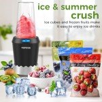 Blender for Smoothies, 1000W Blenders for Kitchen, Dishwasher Safe with 24oz Easy Go Cups, Max 1200W