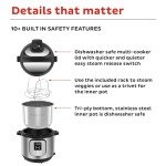 Instant Pot Duo 7-in-1 Electric Pressure Cooker, Slow Cooker, Rice Cooker, Steamer, Sauté, Yogurt Maker, Warmer & Sterilizer, Includes App With Over 800 Recipes, Stainless Steel, 8 Quart