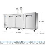 Atosa 90L Stainless Steel Beer Keg Cooler