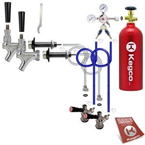 Kegco 2-Tap Chrome Kegerator Kit