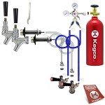 Kegco 2-Tap Chrome Kegerator Kit