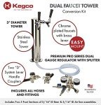 Kegco 2-Tap Chrome Kegerator Kit