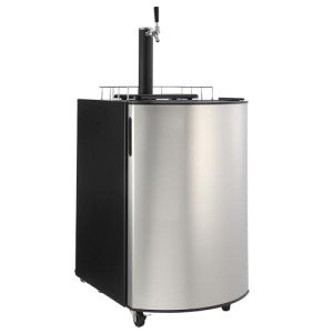 Single Tap Beer Kegerator with Stainless Steel Design