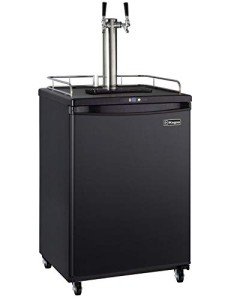 Kegco Dual Tap Keg Dispenser - Black