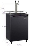Kegco Dual Tap Keg Dispenser - Black