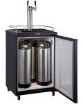Kegco Dual Tap Keg Dispenser - Black
