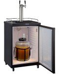 Kegco Dual Tap Keg Dispenser - Black