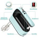 Yomelo 9-Speed Digital Hand Mixer - Ice Blue