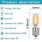 YBEK E17 LED Bulbs for Microwaves and Stoves