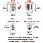 YBEK E17 LED Bulbs for Microwaves and Stoves