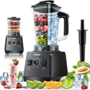 PRASKY 2400W Professional Blender & Grinder Combo