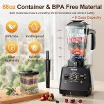 PRASKY 2400W Professional Blender & Grinder Combo