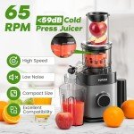 Extra Large Cold Press Juicer for Whole Fruits