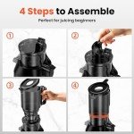JoyBear Cold Press Slow Juicer with Large Feed Chute