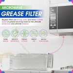GE Microwave Grease Filter Replacement - 2-Pack
