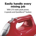 Hamilton Beach 62633R Red Hand Blender