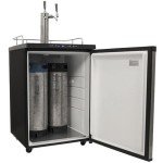 EdgeStar Full Size Dual Tap Kegerator - Black/Silver
