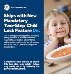 GE 950-Watt Countertop Microwave with Child Lock