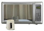 Emerson Compact Microwave Oven with Mirrored Finish
