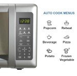 Emerson Compact Microwave Oven with Mirrored Finish