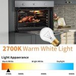 High Temp 300°C Oven Bulb, 2 Pack