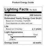 High Temp 300°C Oven Bulb, 2 Pack
