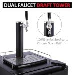 TROPOW Stainless Steel Kegerator with Draft Dispenser
