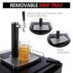 TROPOW Stainless Steel Kegerator with Draft Dispenser