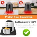 Heat Resistant Countertop Mat, 16x20in, Black