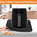 Heat Resistant Countertop Mat, 16x20in, Black