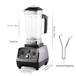 Professional 2200W High-Speed Countertop Blender