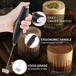 Powerful Handheld Milk Frother with Double Whisk