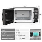 Galanz Retro Countertop Microwave Oven, Black