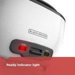 BLACK+DECKER 6-Cup Rice Cooker and Food Steamer