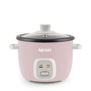 Aroma 4-Cup Rice cooker in Pink