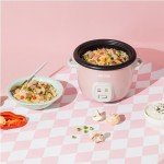 Aroma 4-Cup Rice cooker in Pink