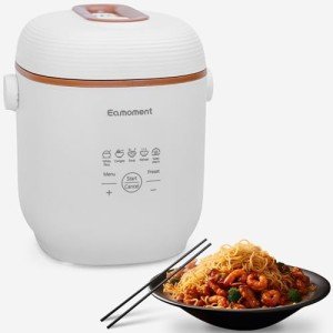 Brown Mini Rice Cooker and Steamer 1-2 Cups