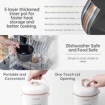 Brown Mini Rice Cooker and Steamer 1-2 Cups