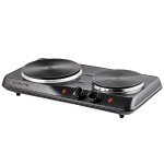 OVENTE Double Burner Electric Cooktop, 1700W