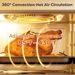 CIARRA 8-in-1 Air Fryer and Steam Oven