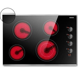 30-Inch Electric Cooktop with 4 Burners