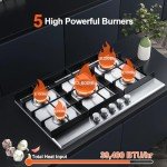 Eascookchef 30" Gas Cooktop with 5 Burners