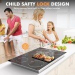 Jessier 30-Inch 5-Burner Electric Cooktop