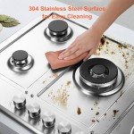 Eascookchef 30" Gas Cooktop with 5 Burners