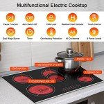 Karinear 30" Electric 5-Burner Ceramic Cooktop