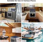 Camplux 21" RV Gas Range with 3 Burners