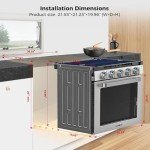 Camplux 21" RV Gas Range with 3 Burners