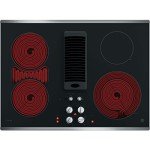 GE Profile 30" Downdraft Electric Cooktop - Black Glass